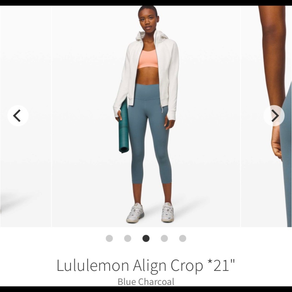 Lululemon Align Crop *21 Blue Charcoal
